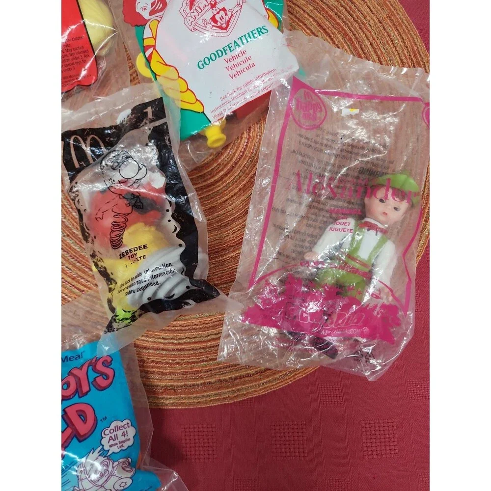 Vintage McDonald's Happy Meal Toys Lot Of 6 New In Package Assorted Years